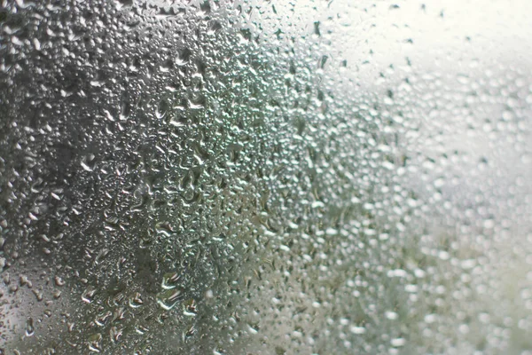 Rain Drops On Glass Window Rain Background Transparent Condensation Stock Photo