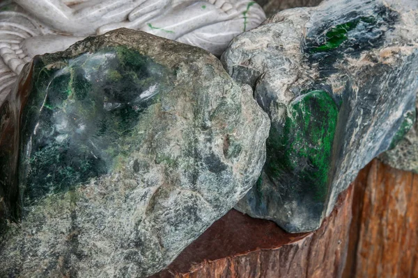 Calle comercial de la joyería de jade de piedra original —  Fotos de Stock