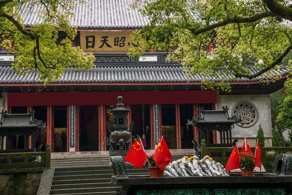 Hangzhou Vestsjøen Yueyue Tempel – stockfoto