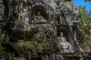 Hangzhou Lingyin Tapınağı Kilai Cliff heykeli