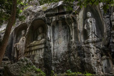 Hangzhou Lingyin Tapınağı Kilai Cliff heykeli