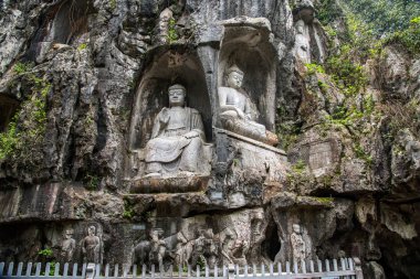 Hangzhou Lingyin Tapınağı Kilai Cliff heykeli
