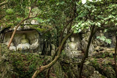 Hangzhou Lingyin Tapınağı Kilai Cliff heykeli