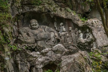 Hangzhou Lingyin Tapınağı Kilai Cliff heykeli