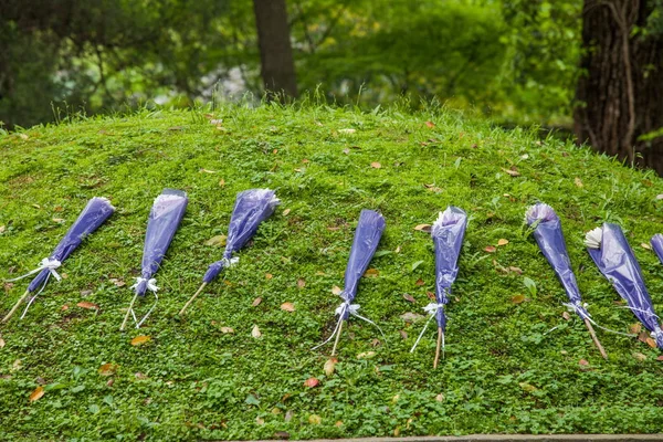 Hangzhou, Δυτική Λίμνη Yueyue ναός Yue Fei τάφος — Φωτογραφία Αρχείου