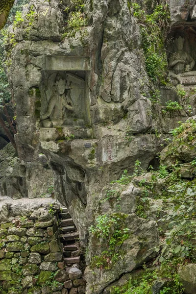 Ханчжоу сильнішою храму Kilai Скеля статуя — стокове фото
