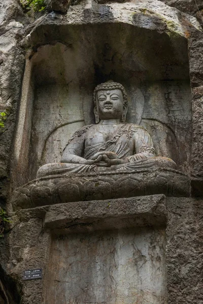 Hangzhou Lingyin Temple Kilai Cliff staty — Stockfoto