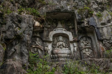 Hangzhou Lingyin Tapınağı Kilai Cliff heykeli