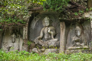Hangzhou Lingyin Tapınağı Kilai Cliff heykeli
