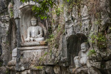 Hangzhou Lingyin Tapınağı Kilai Cliff heykeli