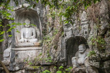 Hangzhou Lingyin Tapınağı Kilai Cliff heykeli