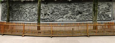 Hangzhou Lingyin Temple large-scale relief sculpture clipart