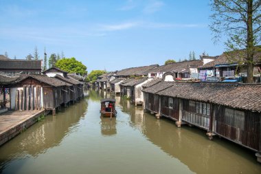 Jiaxing Wuzhen Doğu kapısı Jiangnan su Köyü