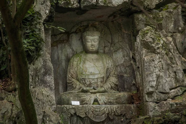 Hangzhou Lingyin Templo Kilai Acantilado estatua —  Fotos de Stock