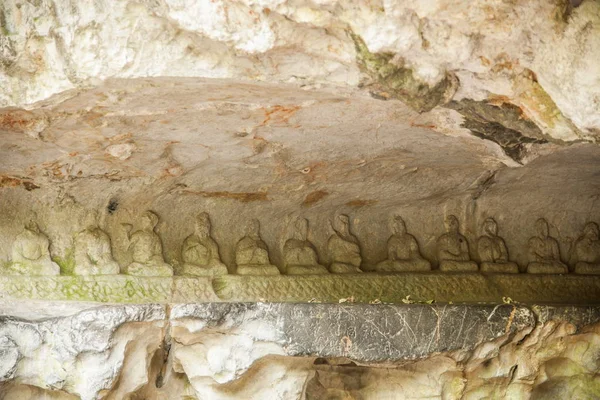 Hangzhou Lingyin świątyni Kilai Cliff statua — Zdjęcie stockowe