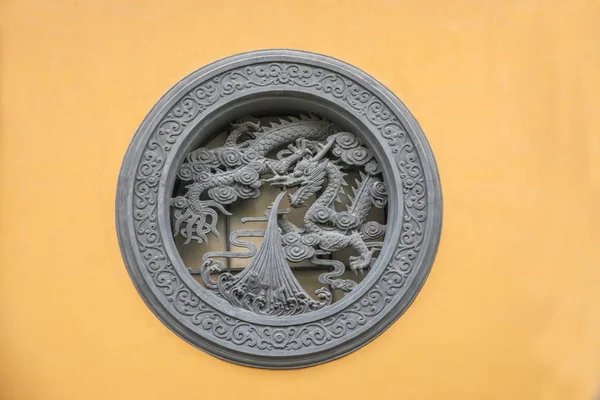 Hangzhou Lingyin Templo parede de pedra — Fotografia de Stock