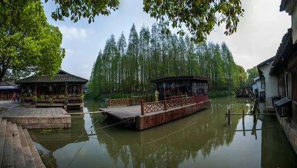 Διαγωνισμός Jiaxing Wuzhen ανατολική πύλη θα πλοίο — Φωτογραφία Αρχείου