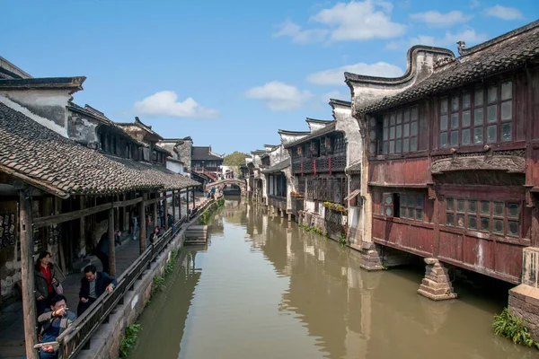 Jiaxing Wuzhen East Gate Jiangnan Water Village — Stockfoto