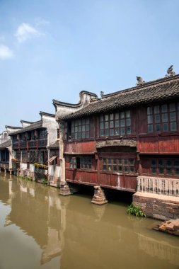 Jiaxing Wuzhen Doğu kapısı Jiangnan su Köyü