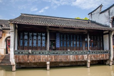 Jiaxing Wuzhen Doğu kapısı Jiangnan su Köyü