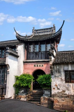 Zhejiang Jiaxing Wuzhen Doğu kapısı Lane