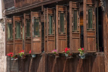 Zhejiang Jiaxing Wuzhen Doğu kapısı Lane