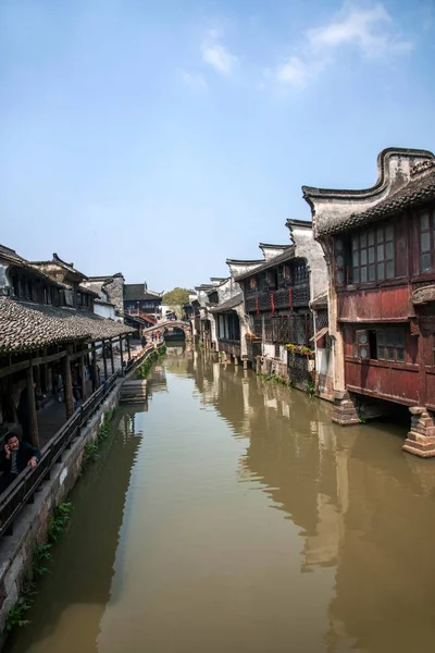 Jiaxing Wuzhen East Gate Vila da Água de Jiangnan — Fotografia de Stock