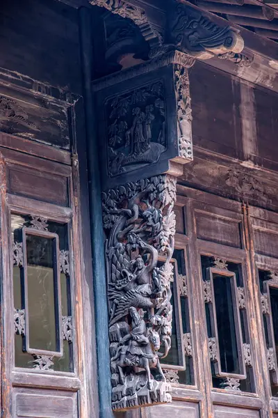 Jiaxing Wuzhen East Gate Jiangnan Museu de escultura de madeira — Fotografia de Stock