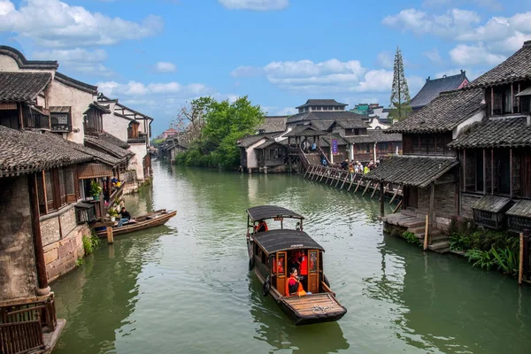 Zhejiang Jiaxing Wuzhen Xishan — Zdjęcie stockowe