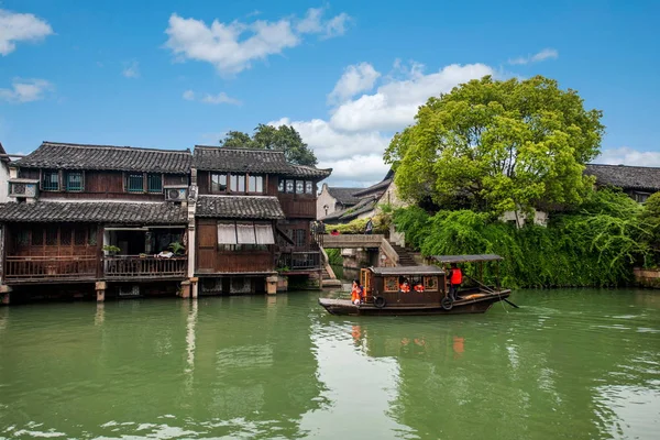 Zhejiang Jiaxing Wuzhen Xigu water — Stock Photo, Image