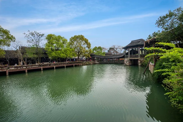 Zhejiang Jiaxing Wuzhen Xigu agua — Foto de Stock