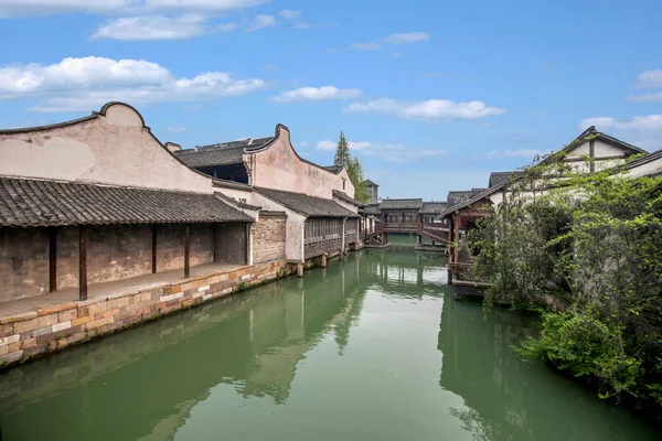 Zhejiang Jiaxing Wuzhen Xigu water — Stockfoto