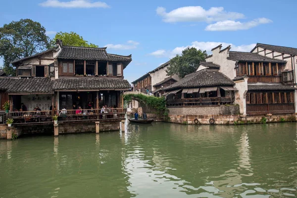 Zhejiang Jiaxing Wuzhen Xigu water — Stockfoto