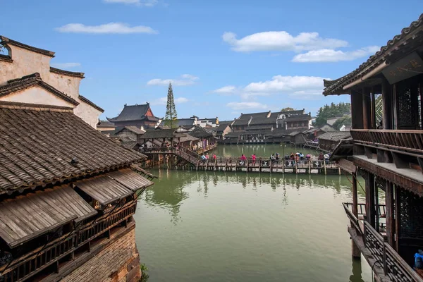 Zhejiang Jiaxing Wuzhen Xigu voda — Stock fotografie