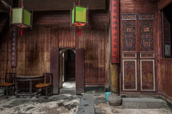 Chengchen kilisede Hongcun County, Yixian County, Anhui eyaleti sanat oyma ahşap