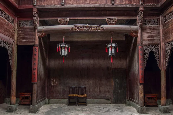 Anhui Yixian Hongcun Shu Ren Hall — Foto Stock