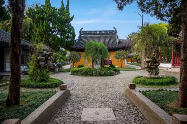 Suzhou şehir Luzhi Antik şehir of St. Temple