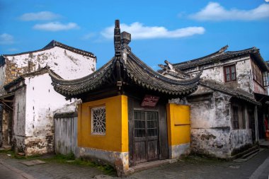 Çan kulesi, Bao Sheng Tapınağı, Luzhi Town, Suzhou şehir