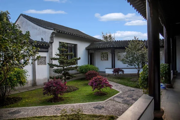 Suzhou City Luzhi oude stad van Paul Temple in de gij Sheng Tao Memorial Hall — Stockfoto