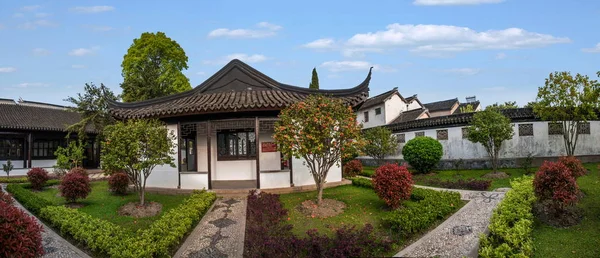 Suzhou City Luzhi starożytnego miasta Paul Temple w Ye Sheng Tao Memorial Hall — Zdjęcie stockowe