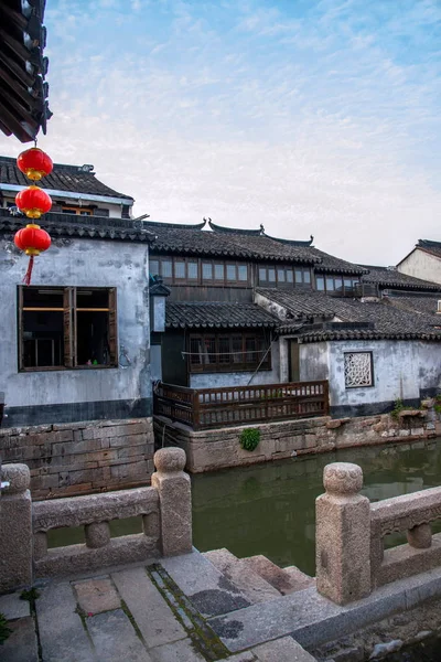 Suzhou city luzhi town Brücken für Menschen — Stockfoto