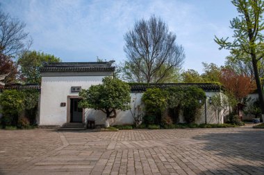 Wujiang şehir Tongli kasaba Pearl Tower Bahçe Park Gate