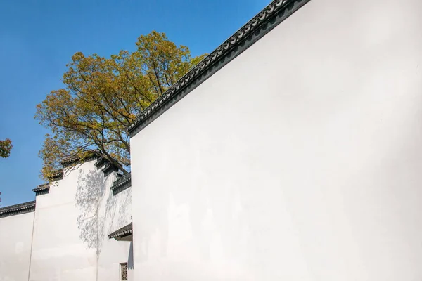 Wujiang stad met de oude stad van Fenqiang — Stockfoto