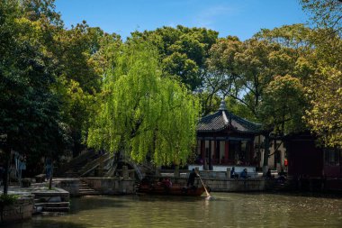 Wujiang şehir küçük köprüler insan antik kenti ile