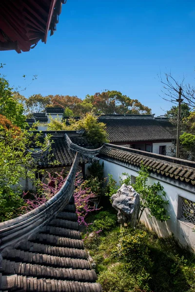 Wujiang City Tongli Town Pearl Tower Garden — стоковое фото