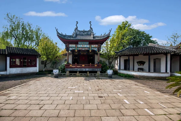 Wujiang Stadt mit der antiken Stadt des Perlenturms King Garden Stage — Stockfoto