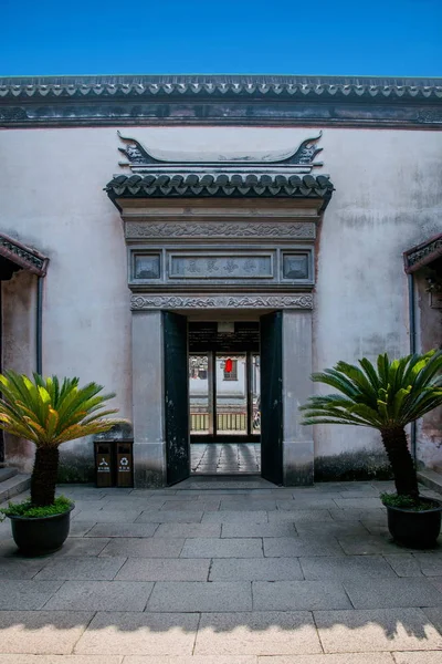 Construção do Jardim de Genglutang em Tongli Cidade Antiga de Wujiang — Fotografia de Stock