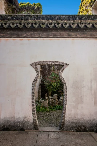 Construção do Jardim de Genglutang em Tongli Cidade Antiga de Wujiang — Fotografia de Stock