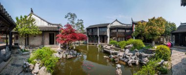 Wujiang şehir, Antik şehir Qiao Le Tang Bahçe taş döşeli bahçe köşk