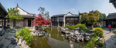 Wujiang şehir, Antik şehir Qiao Le Tang Bahçe taş döşeli bahçe köşk